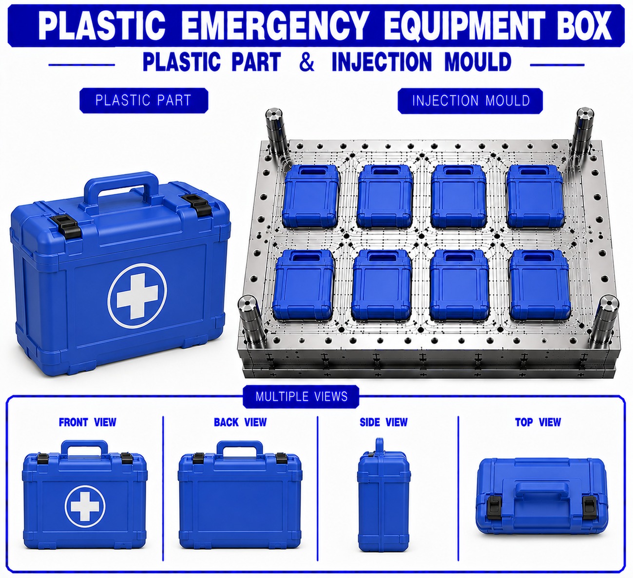 Plastic Emergency Equipment Box Mould and Moulding Service
